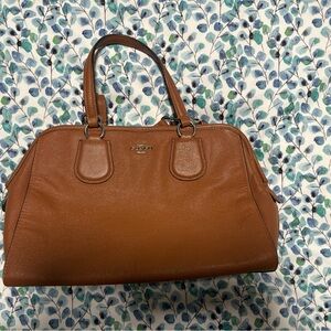 Authentic Coach Madison Leather Satchel – Cognac – Excellent Condition